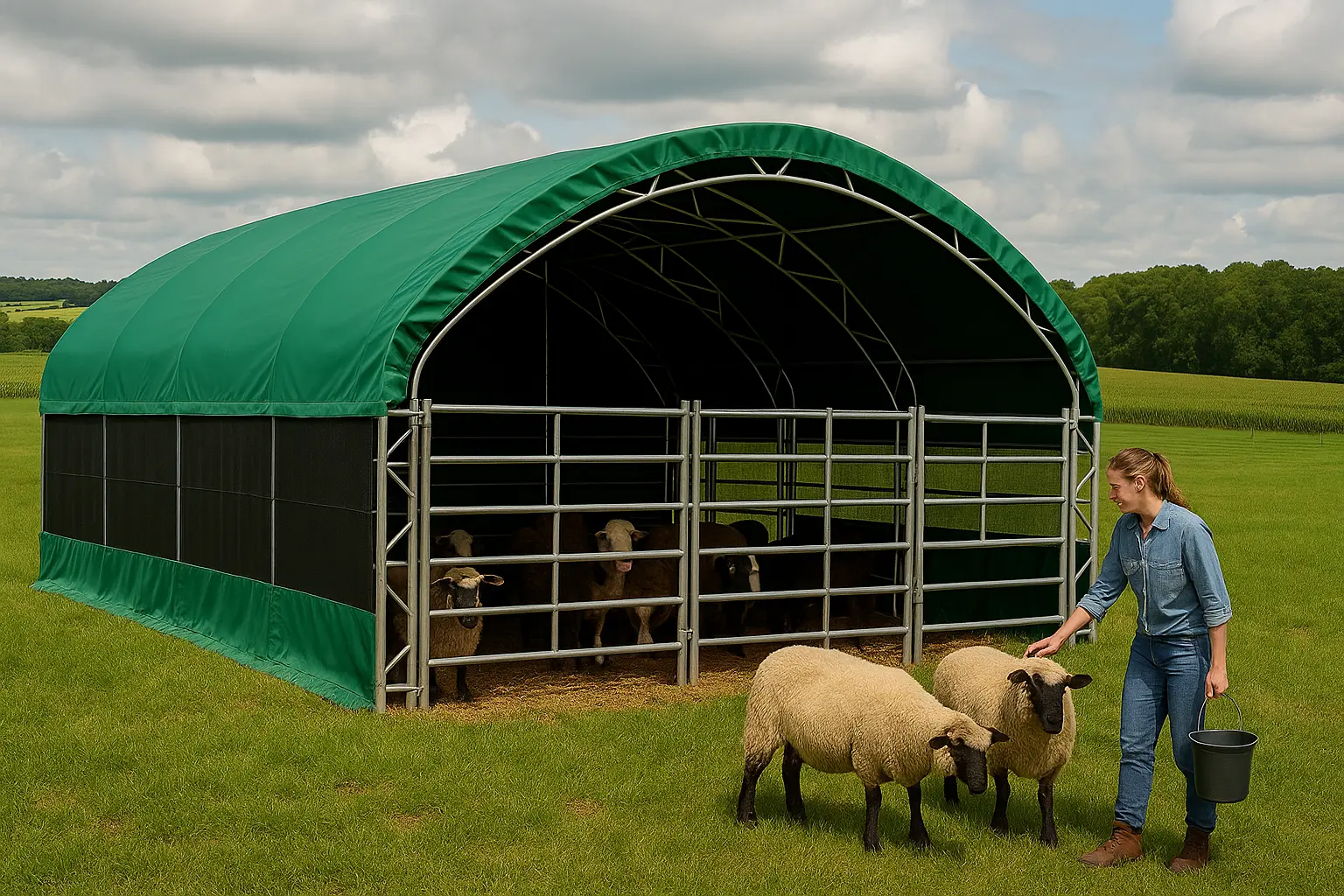 Weidezelt für Schafe